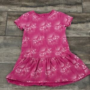 Barbie Pink Star Print Casual Dress